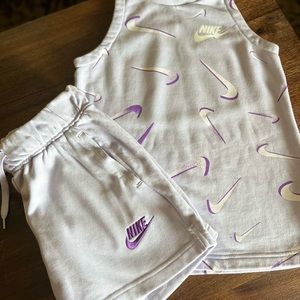 NIKE Youth Girls tank/short set.